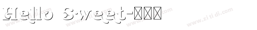 Hello Sweet字体转换